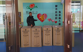 哈尔滨呼兰区幼儿园安装米微新风，为孩子带去健康空气！