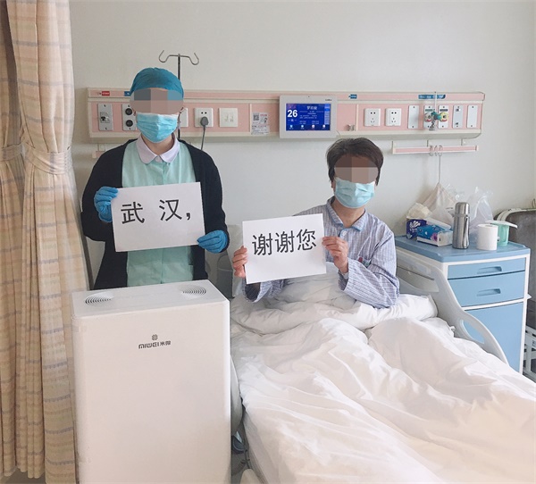 武汉医院使用米微新风空气消毒机